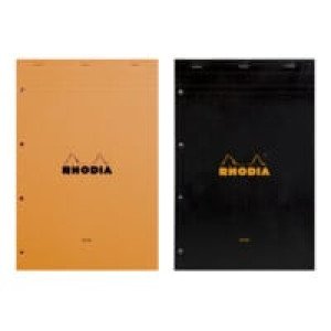  Bloc notes 21 x 31,5 cm, 160 pages, grands carreaux RHODIA 