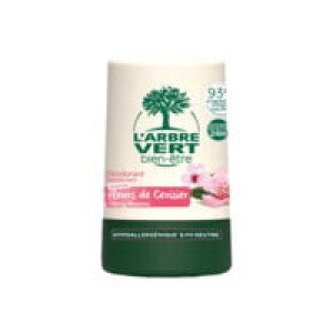  Déodorant Bille Hypoallergénique parfum Fleurs de Cerisier & Hamamelis L'ARBRE VERT 