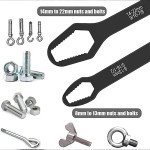 3-17mm 8-22mm Clé Torx Universelle, 5mm d'Épaisseur, Clé à Serrage Automatique, Carte de Clé Réglable, Clé Torx à Double Tête, Outils à Main, Vendu pa