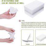 10 éponges magiques d'effacement pour nettoyage de surfaces, sans produits chimiques, mélamine durable, éponge blanche"
