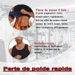 T-Shirt pour Homme Sudation de Sport Sauna Vest Sweat Gym Combinaison de Sudation Debardeur de Sudation