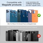 MagSafe Porte-carte Magnétique pour le Dos du Téléphone - Support de Carte Amovible, Compatible avec iPhone 12/13 Pro Max, Bleu, Vendu par Winplle Sho