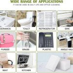 10 éponges magiques d'effacement pour nettoyage de surfaces, sans produits chimiques, mélamine durable, éponge blanche"