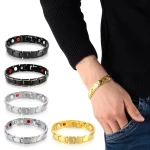 Bracelet Noir Magnétique pour Hommes - Un Bijou Quotidien Élégant et Moderne, Vendu par Winplle Shop