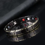 Bracelet Noir Magnétique pour Hommes - Un Bijou Quotidien Élégant et Moderne, Vendu par Winplle Shop