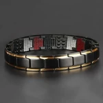 Bracelet Noir Magnétique pour Hommes - Un Bijou Quotidien Élégant et Moderne, Vendu par Winplle Shop