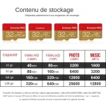 Carte Micro SD Extreme Pro Classe 10 - 32 Go - Carte Mémoire pour Téléphone Portable