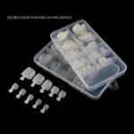 100 Pièces Faux Ongles Naturel Complet Artificiels en Acrylique pour Pieds, Couverture Complète, Blanc Naturel, Vendu par Winplle Shop