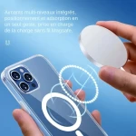 Coque MagSafe Ultra Clear Magnetic Circle pour iPhone - Protection élégante et fonctionnelle, Vendu par Winplle Shop"