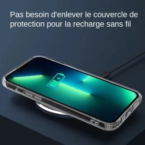 Coque MagSafe Ultra Clear Magnetic Circle pour iPhone - Protection élégante et fonctionnelle, Vendu par Winplle Shop"