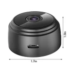 Mini Caméra de Surveillance IP WiFi HD 1080p A9 avec Micro Enregistreur Vocal sans Fil et Vision Nocturne, Vendue par Winplle Shop