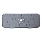 Protection Anti-Éclaboussures en Silicone pour Évier, Bac Récupérateur d'Égouttement, Accessoires d'Évier, Tapis de Robinet Absorbant les Éclaboussure